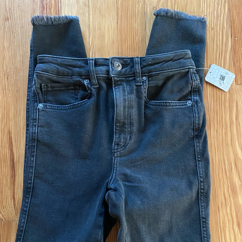 [NWT] Free People Black Denim Skinny Jeans - Picture 2 of 4